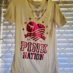 Victoria's secret pink top size medium